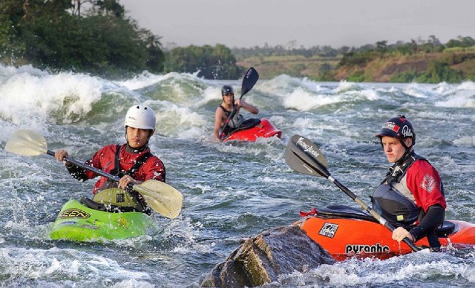 Kayaking in Jinja